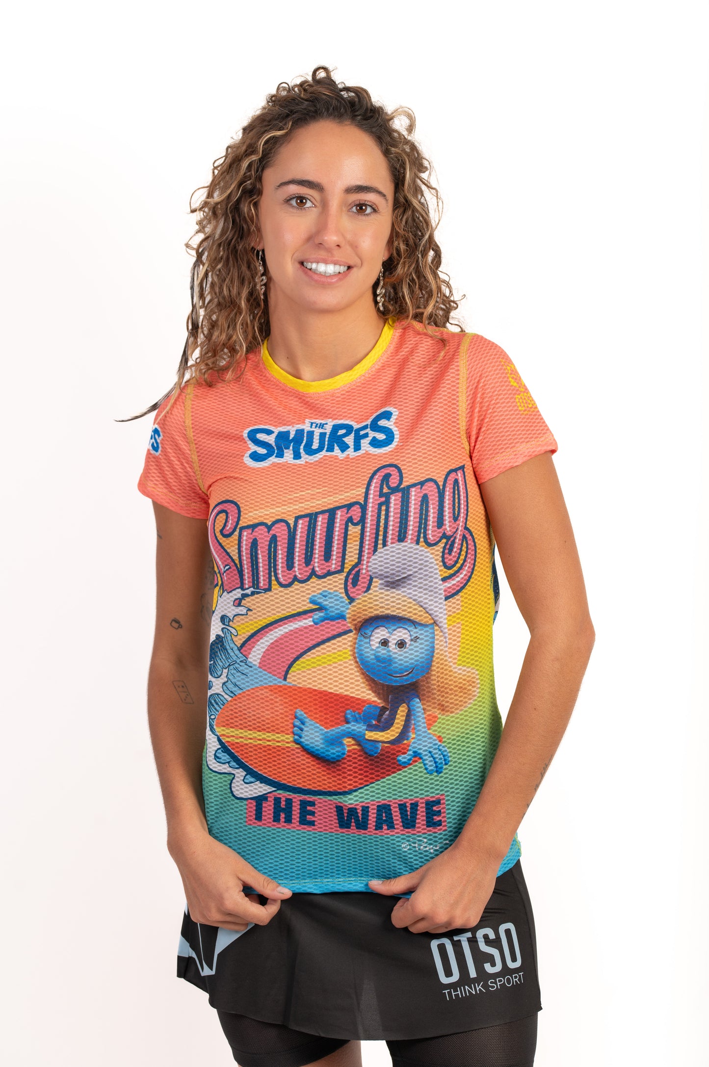Short sleeve t-shirt women - Smurf Smurfing