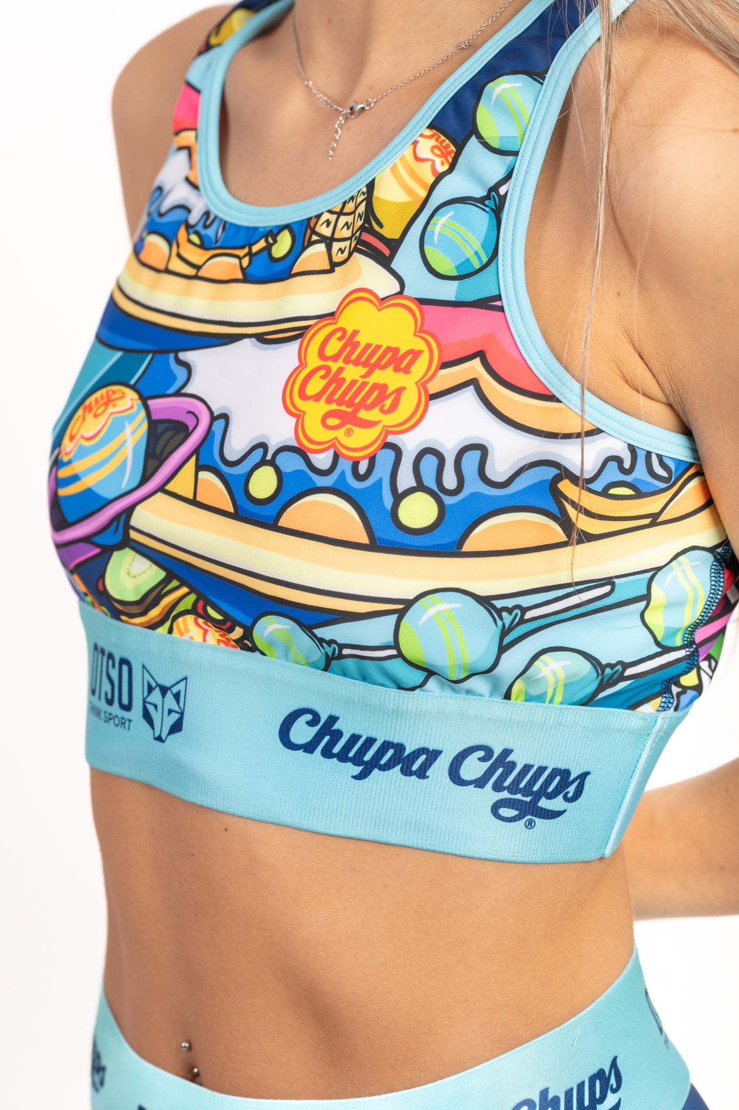 Blusa esportiva feminina Chupa Chups Space