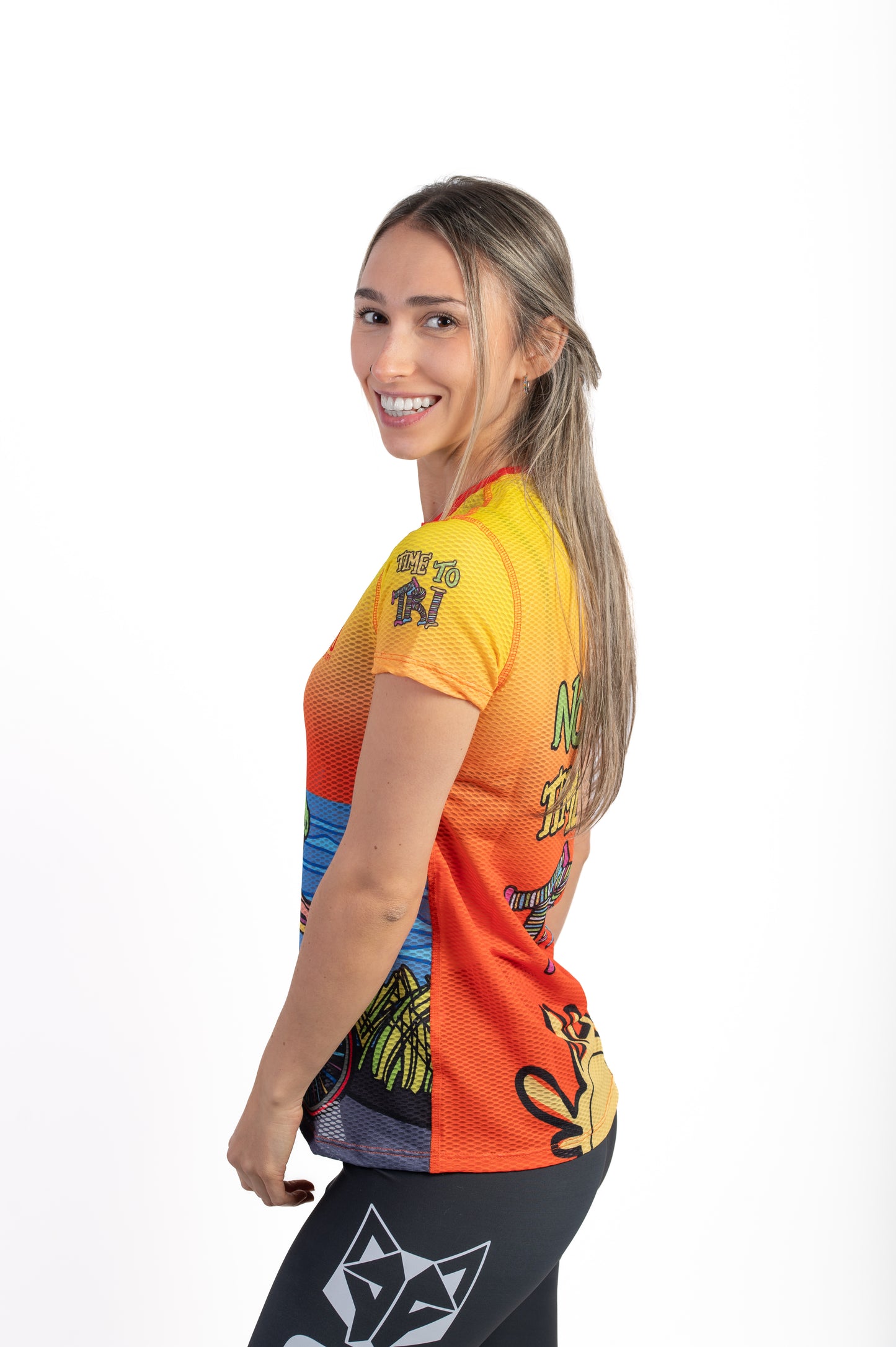 Camiseta manga corta mujer - Time to Tri Bike