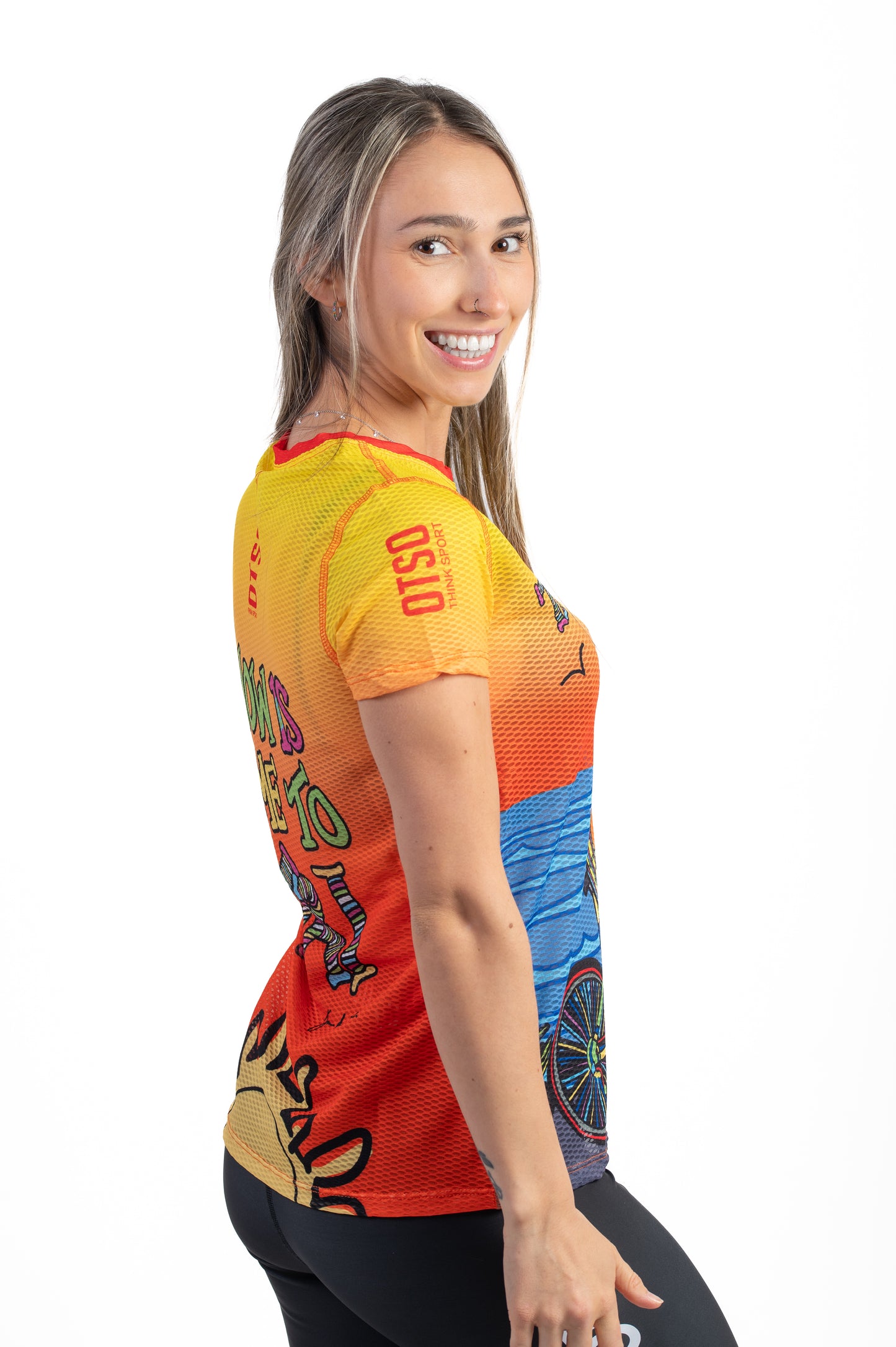Camiseta manga corta mujer - Time to Tri Bike