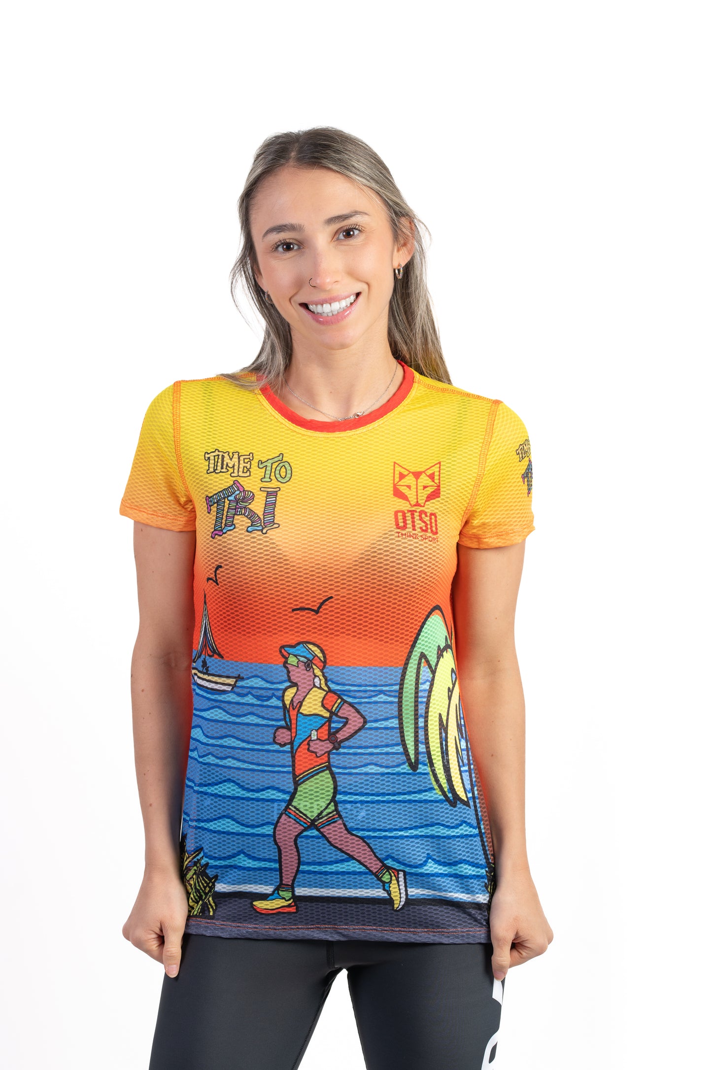 Short sleeve t-shirt women - Time to Tri Run