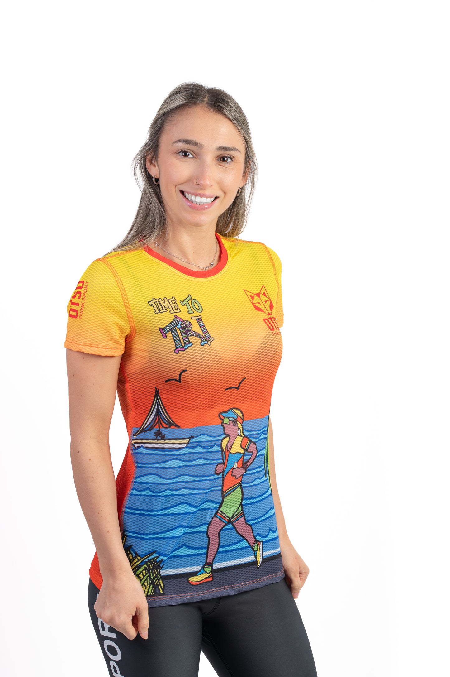 Short sleeve t-shirt women - Time to Tri Run