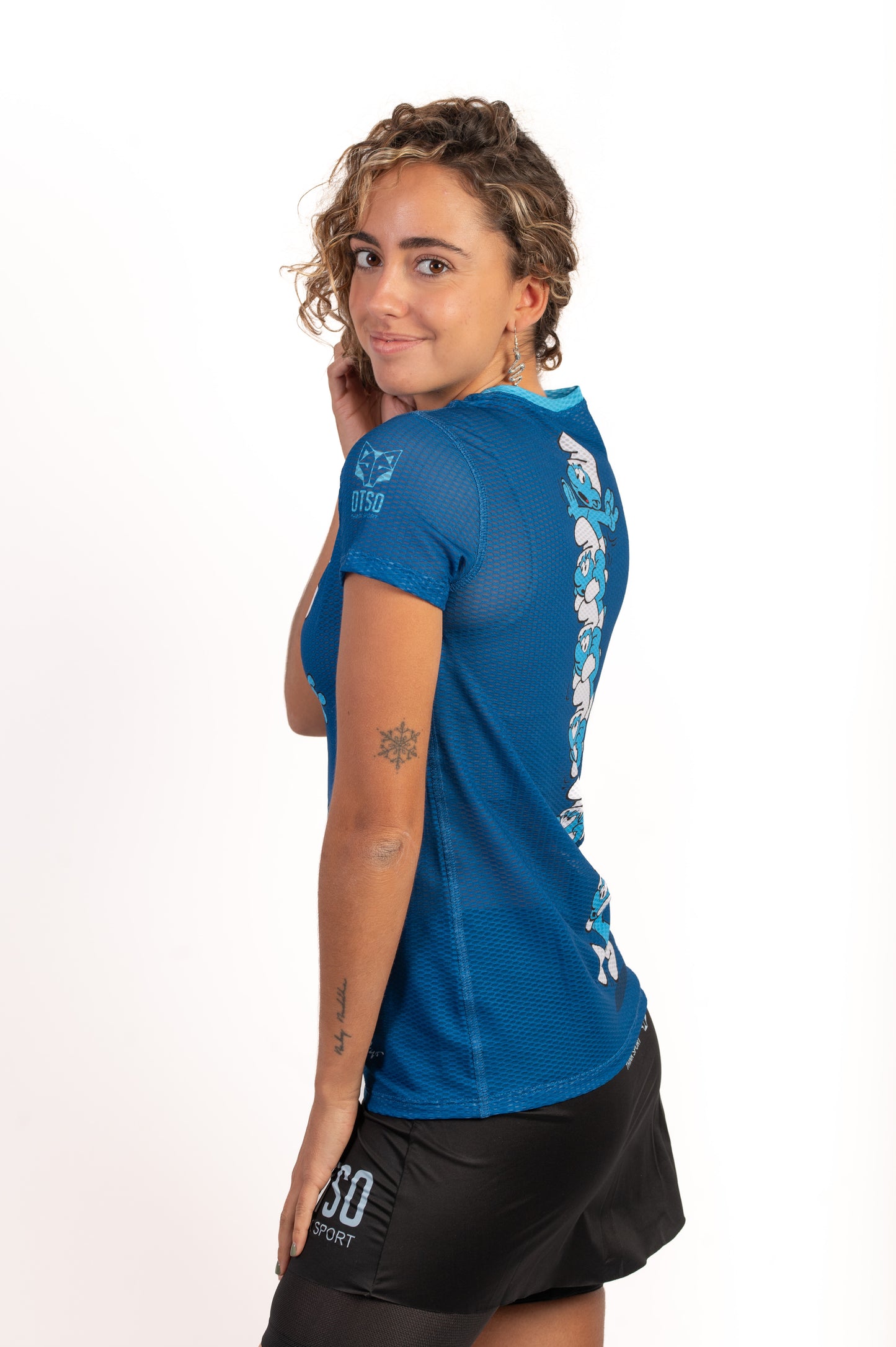 Camiseta manga corta mujer - Smurf Towers