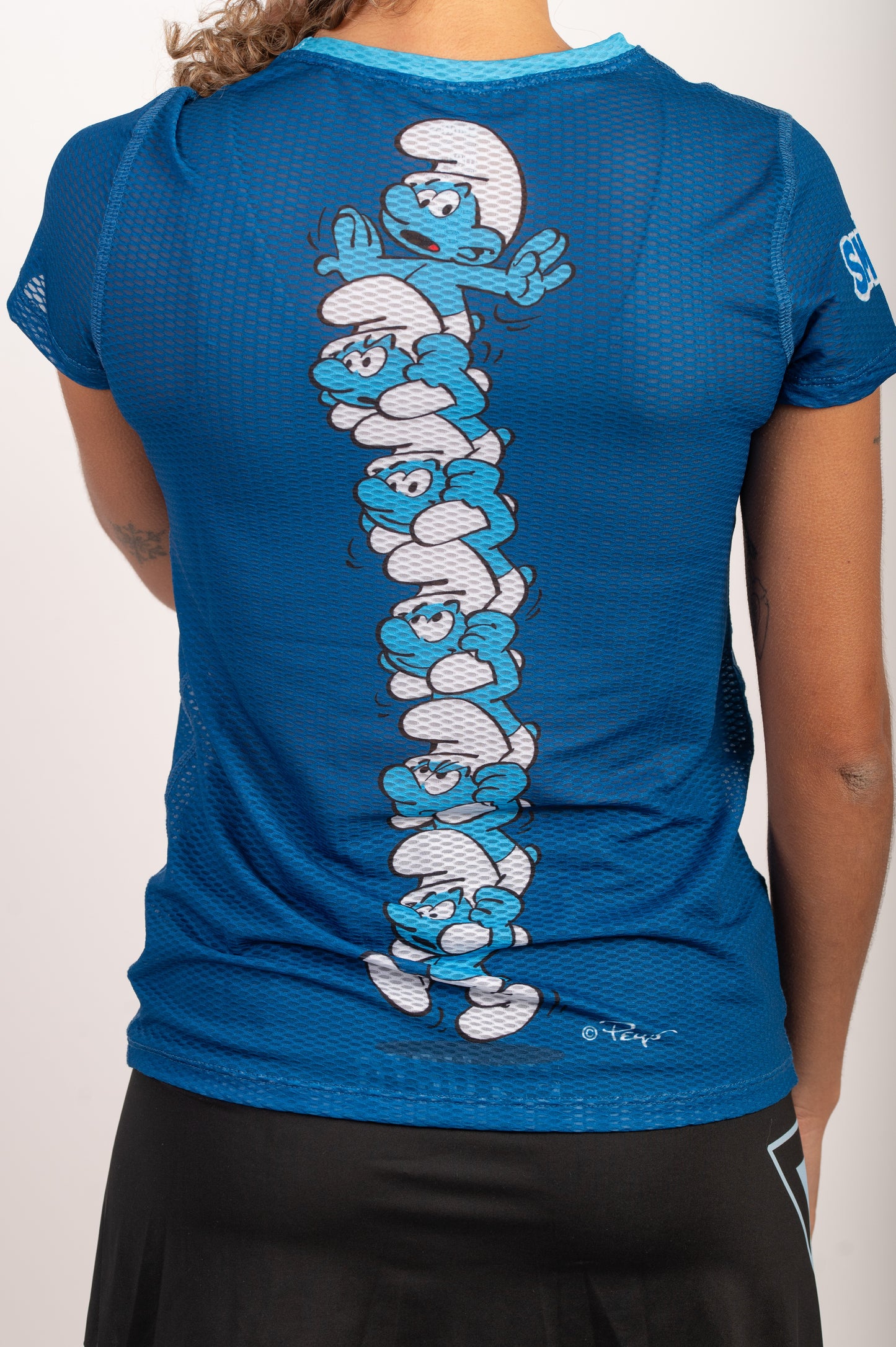 Camiseta manga corta mujer - Smurf Towers