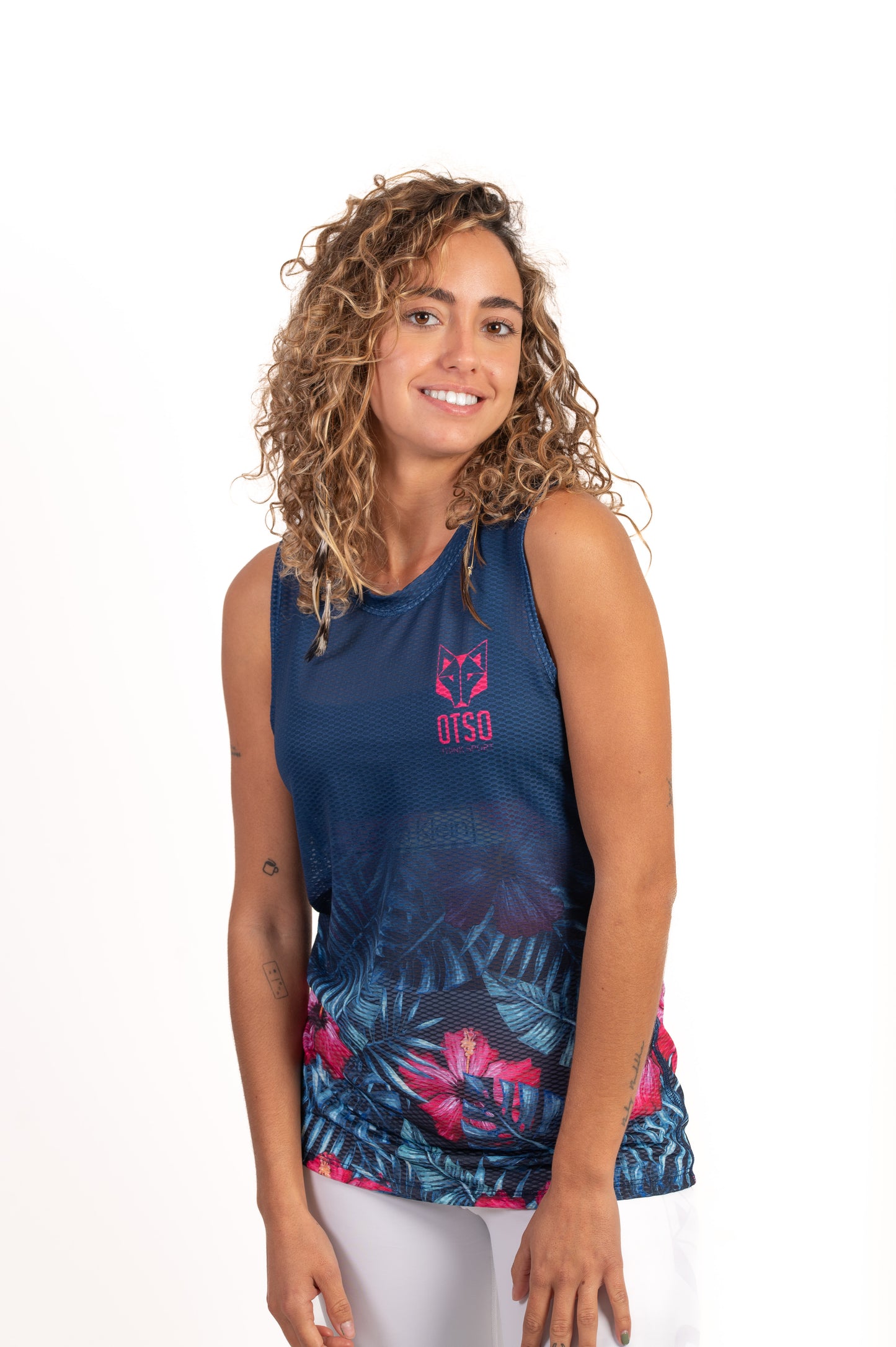Camiseta sem mangas mulher - Tropical Dark