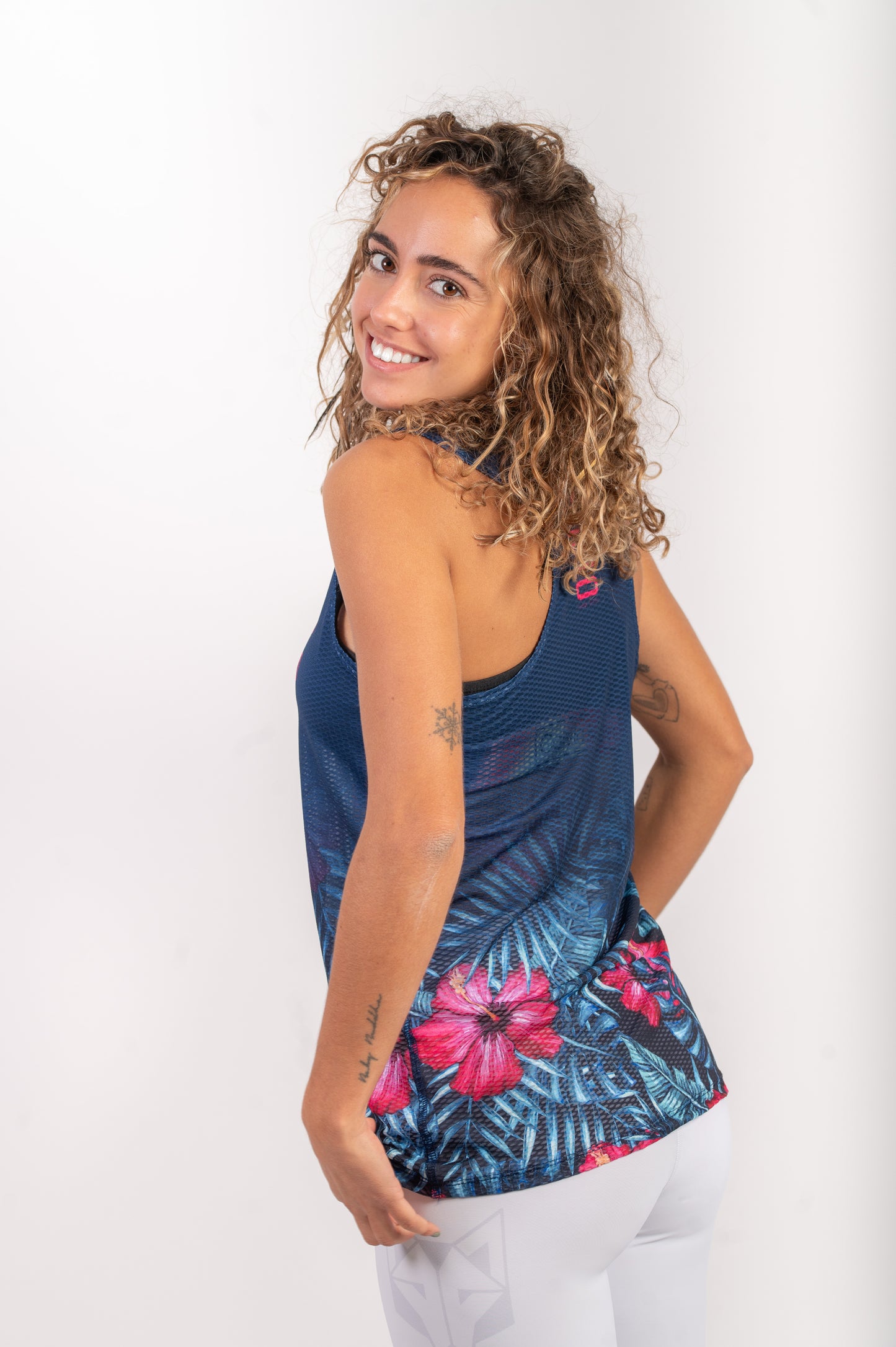 Camiseta sem mangas mulher - Tropical Dark