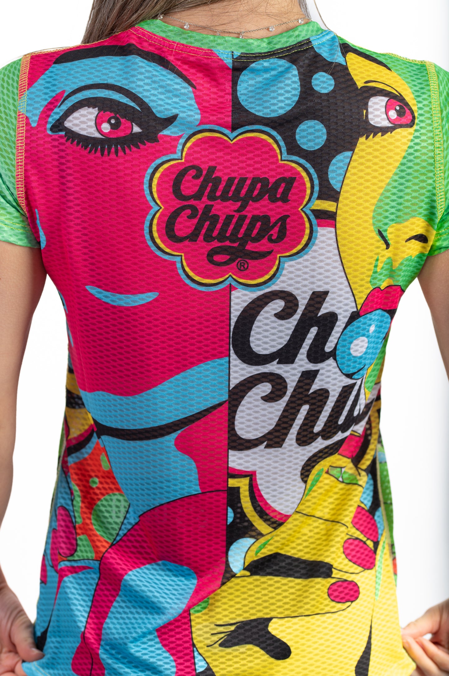Camiseta de manga curta para mulher - Chupa Chups Warhool