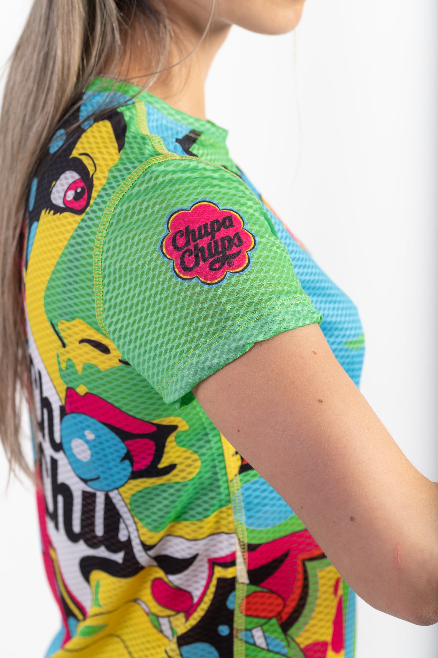 Camiseta de manga curta para mulher - Chupa Chups Warhool