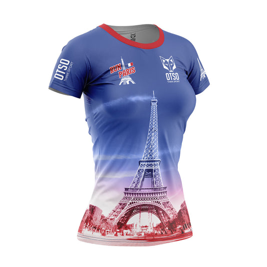Run Paris Women's Short Sleeve T-Shirt (Outlet)