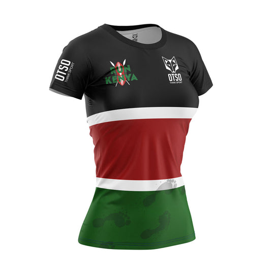 T-shirt manches courtes femme - Run Kenya