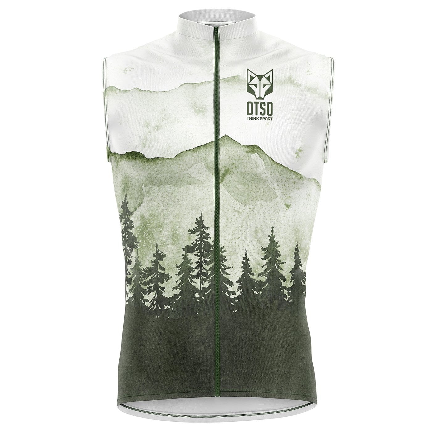 Armilla de running unisex - Green Forest