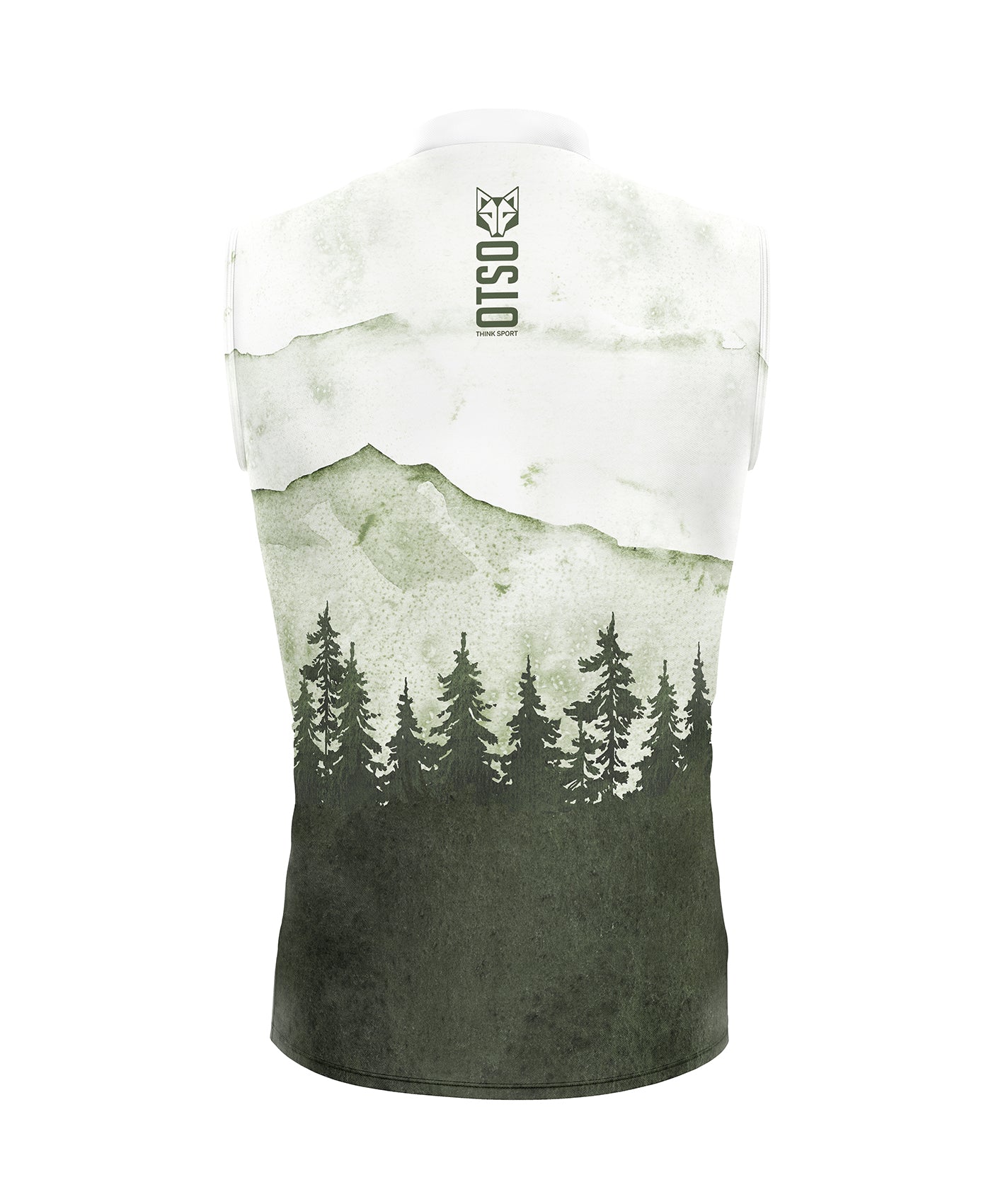 Gilet de course unisexe - Green Forest