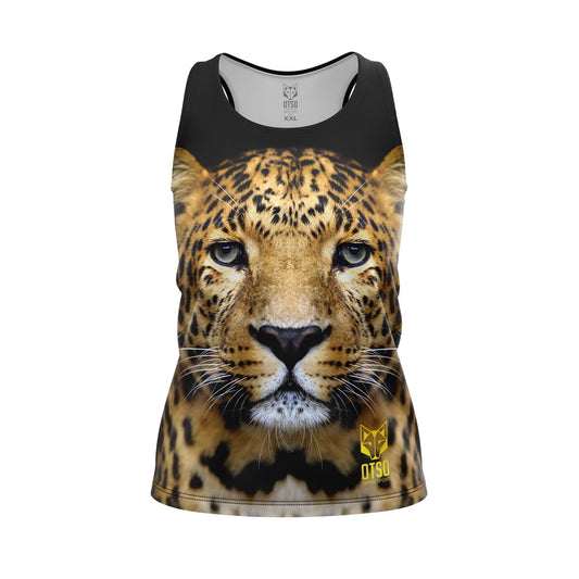 Camiseta Sin Mangas Mujer Leopard