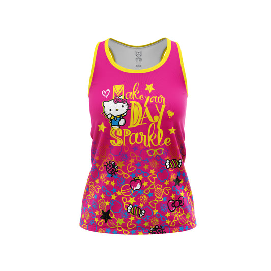 T-shirt sans manches fille et femme - Hello Kitty Sparkle