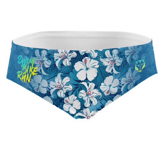 Cuecas de banho masculinas - Swim Bike Run Flower