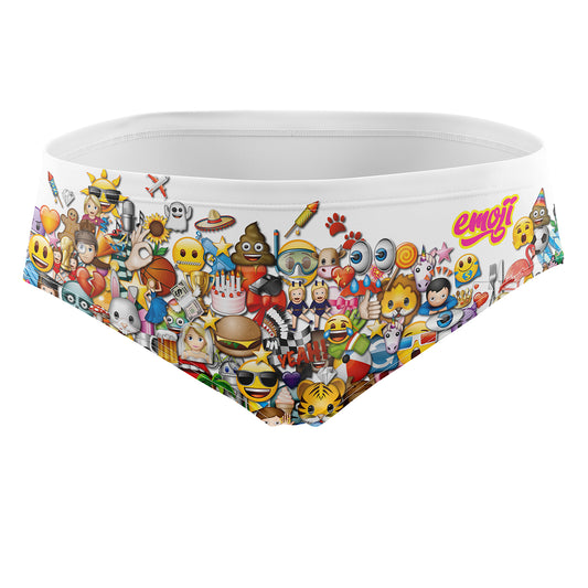 Men's swim briefs - Emoji Big Wave