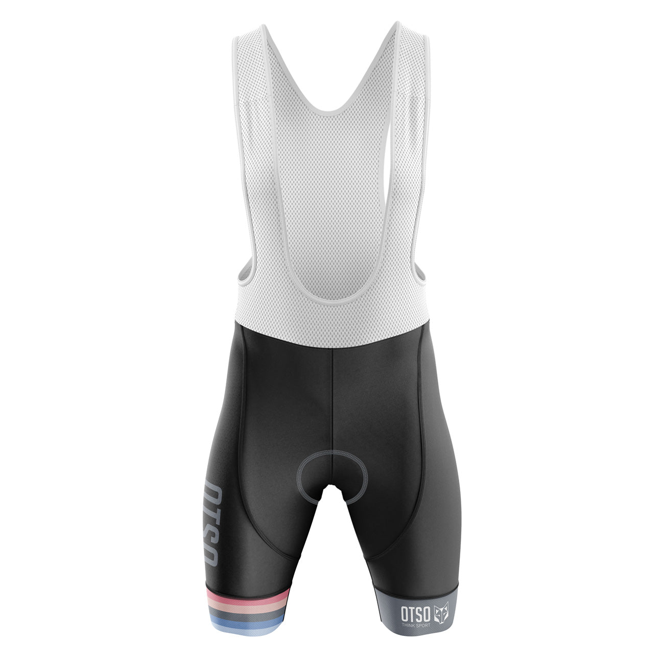 Shorts de ciclismo feminino listrado cinza prateado (Outlet)