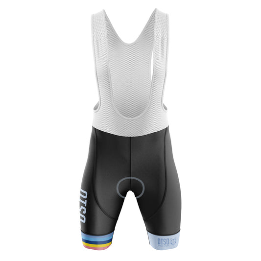 Shorts de ciclismo feminino listrado turquesa (Outlet)