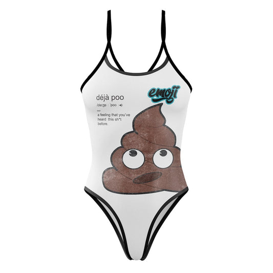 Women's Swimsuit - Emoji Deja Poo