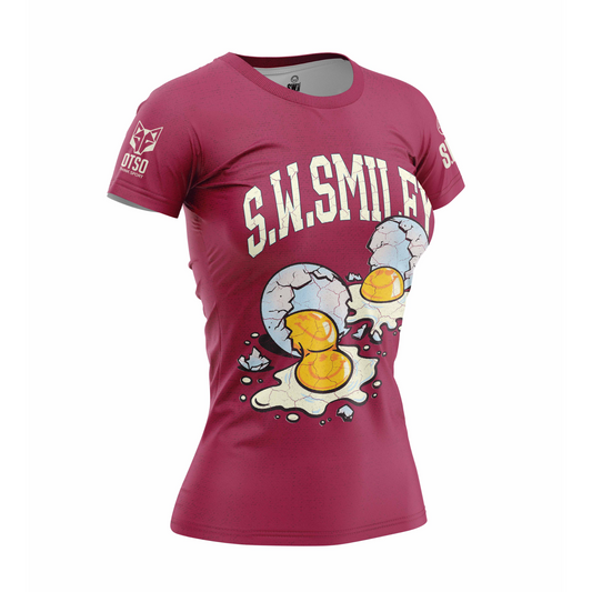 Women's short sleeve t-shirt - S.W.Smiley Concrete Canvas Egg