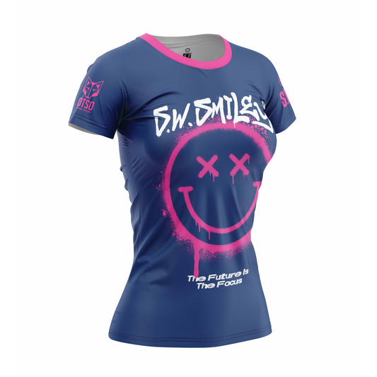 Women's short sleeve t-shirt - S.W.Smiley Graffiti