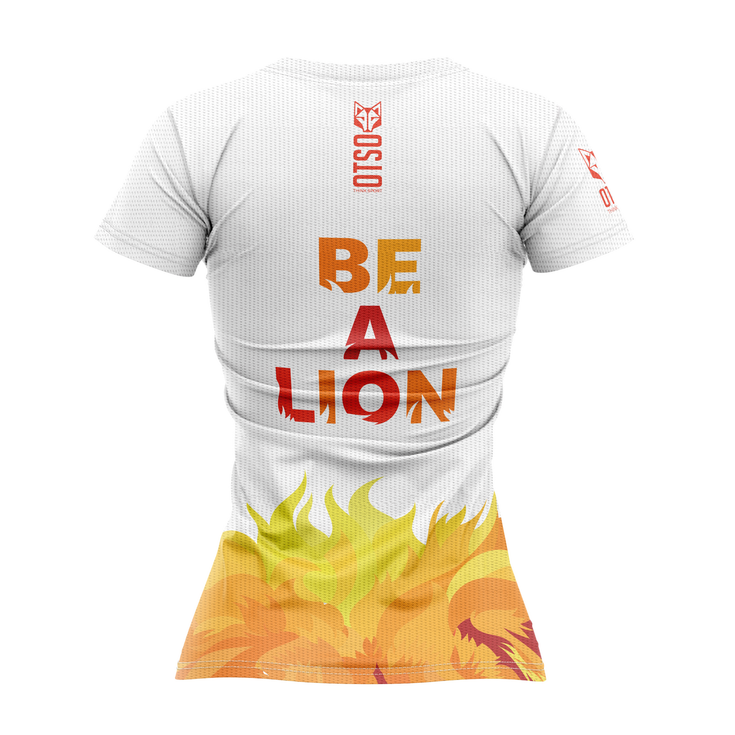 Camiseta manga corta mujer - Be A Lion Orange