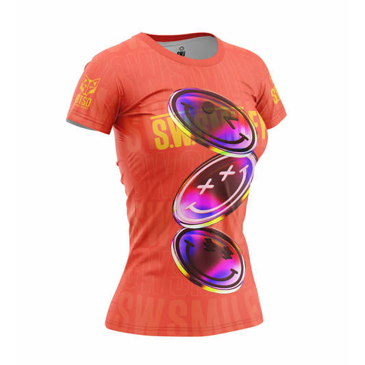 Women's short sleeve T-shirt - S.W.Smiley Sensoral Shimmer