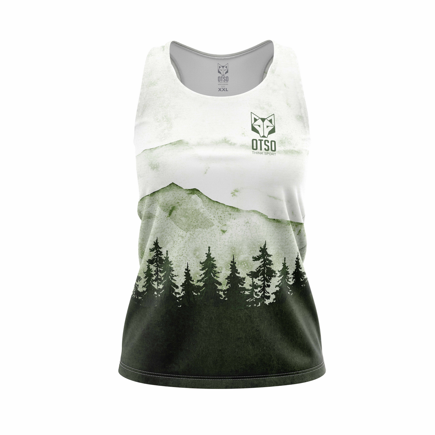 Camiseta sem mangas mulher - Green Forest