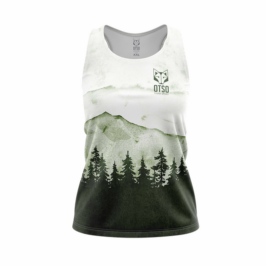 Women's sleeveless shirt - Green Forest