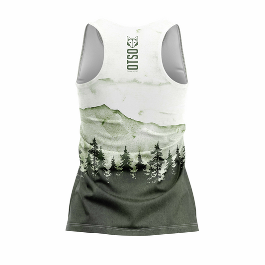 Camiseta sin mangas mujer - Green Forest