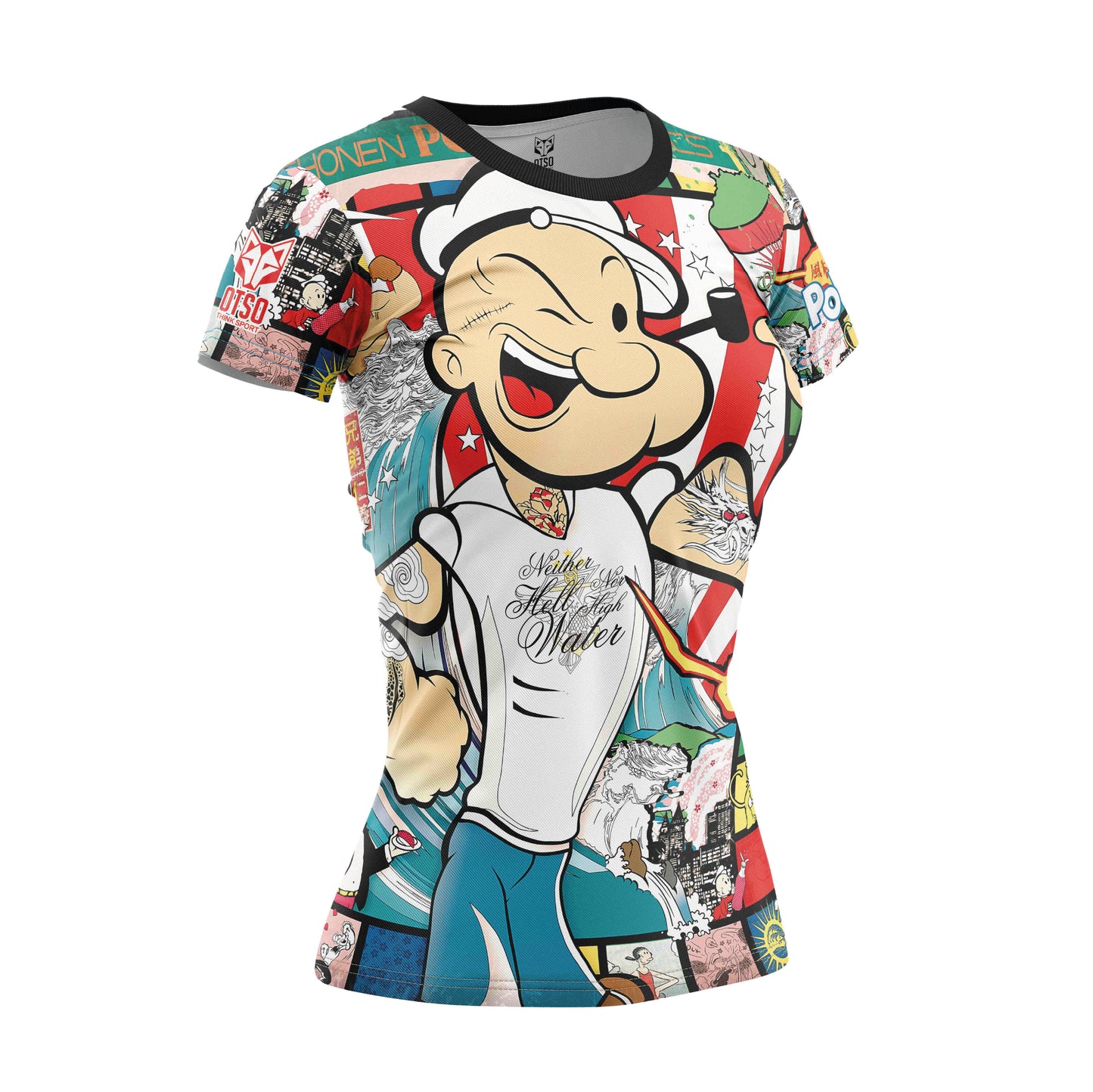 Camiseta feminina de manga curta - Popeye Art Show