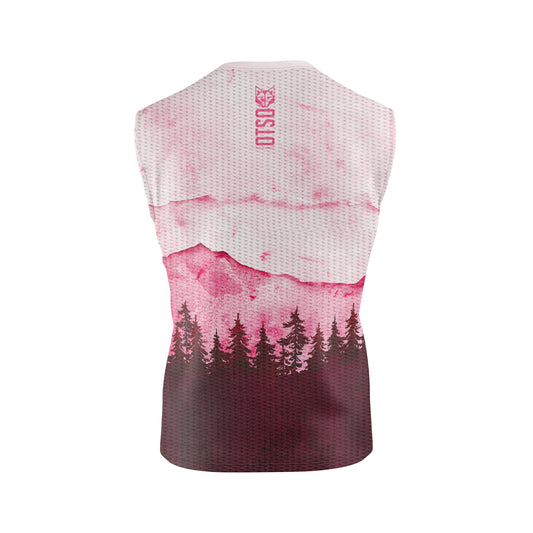 Camiseta sem mangas masculina - Pink Forest