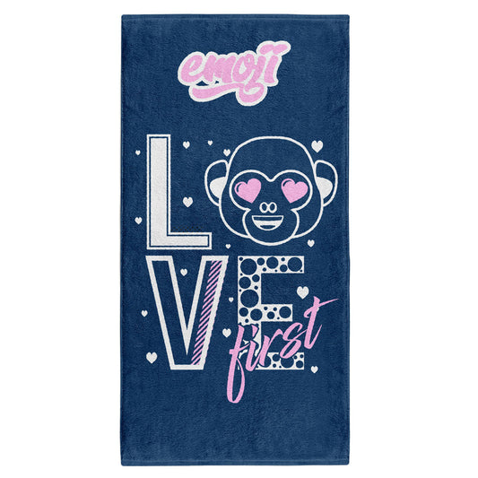 Toalla de microfibra - Emoji Love First