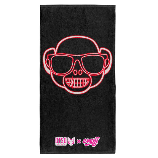 Serviette microfibre - Emoji Monkey Neon