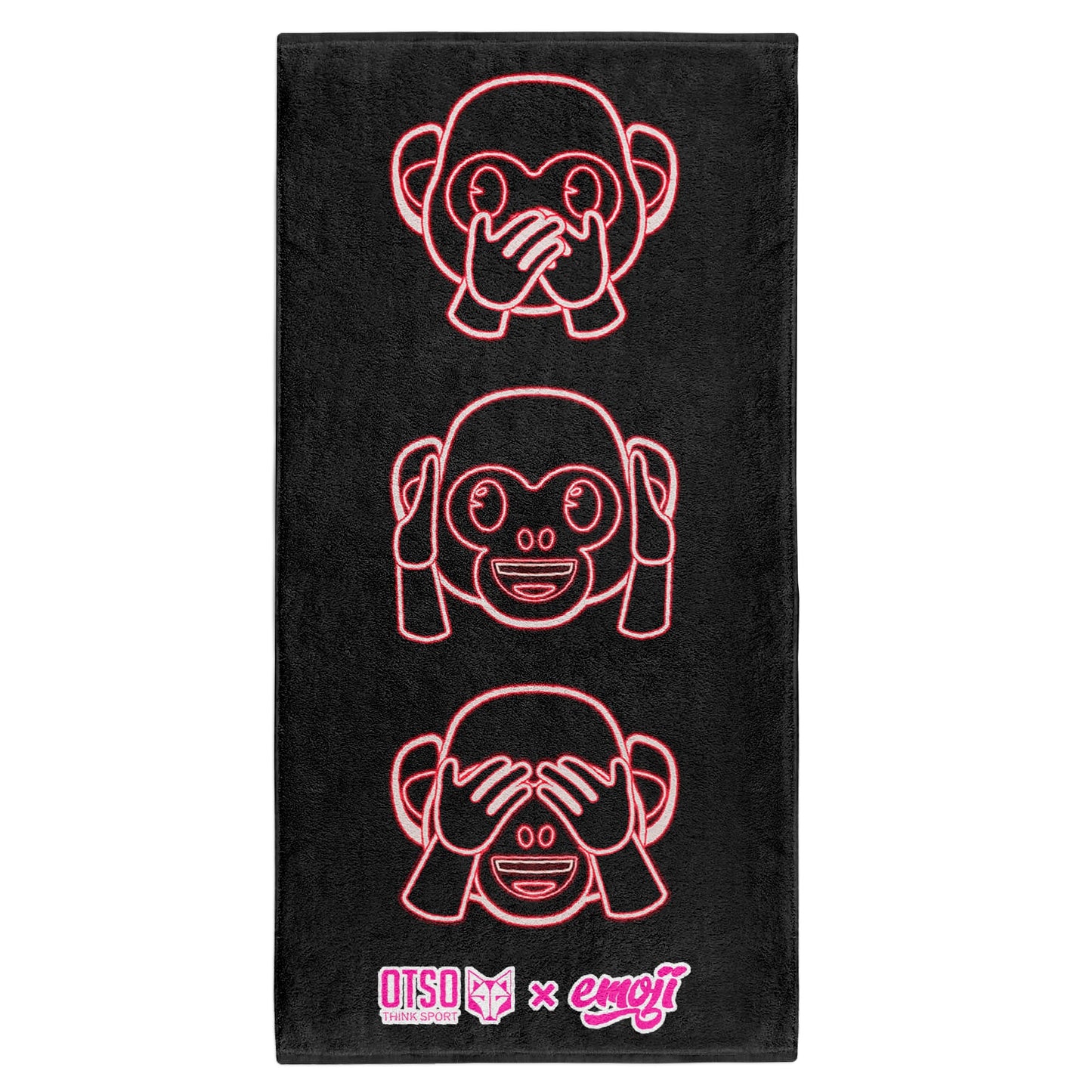 Toalla de microfibra - Emoji Monkey Neon