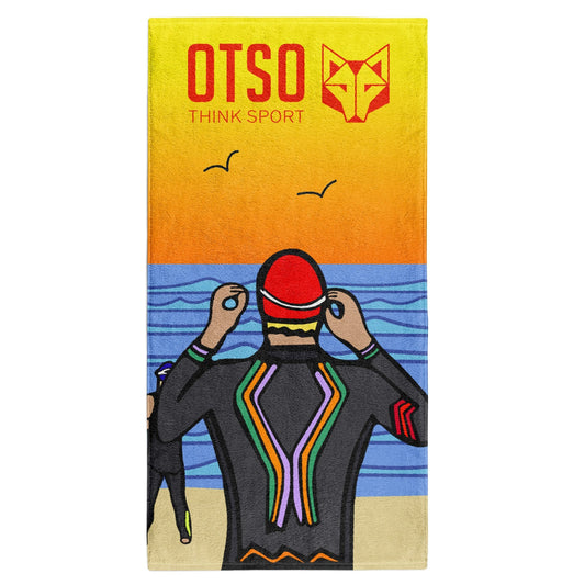 Microfiber towel - Time To Tri Swim men