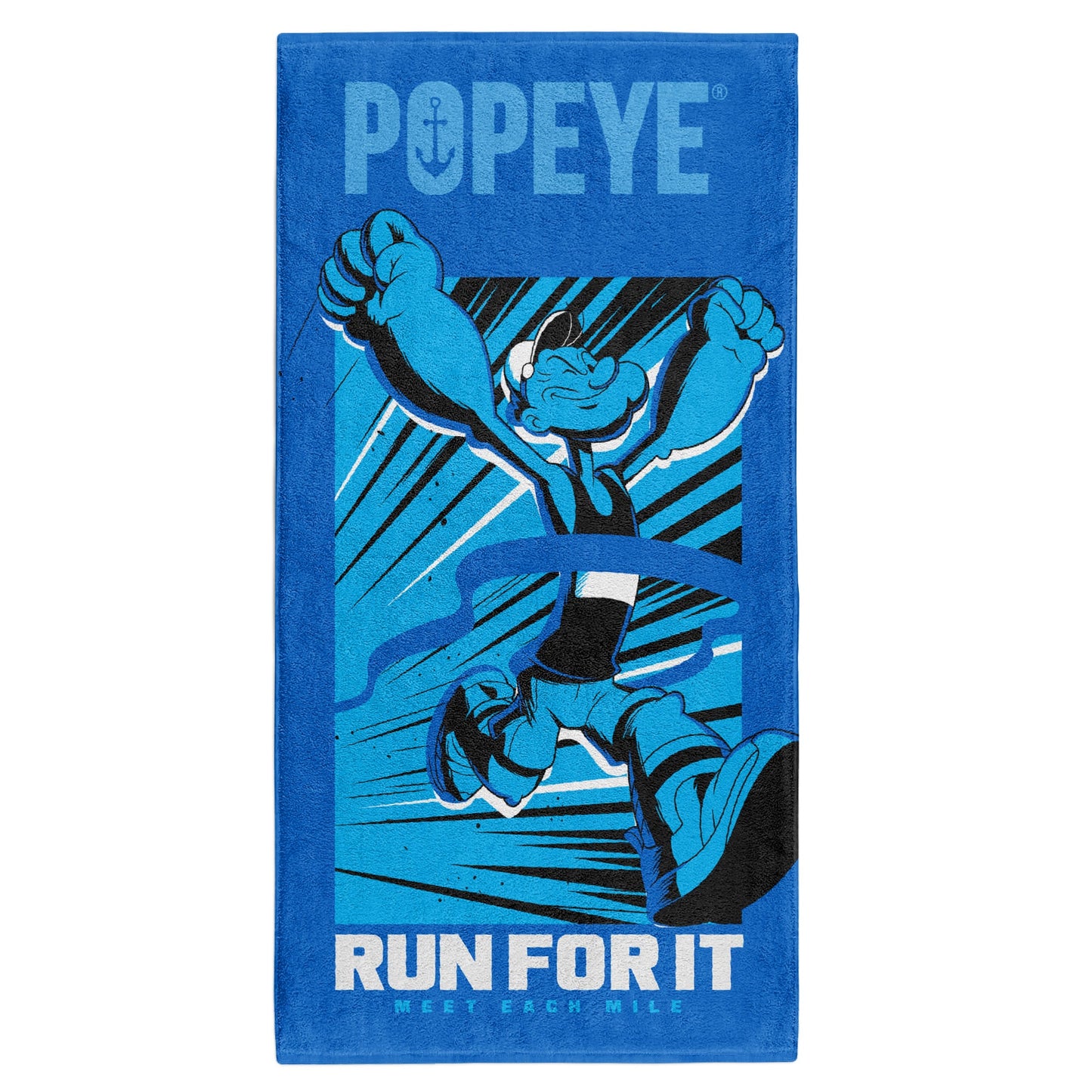 Popeye Run For It Microfiber Towel