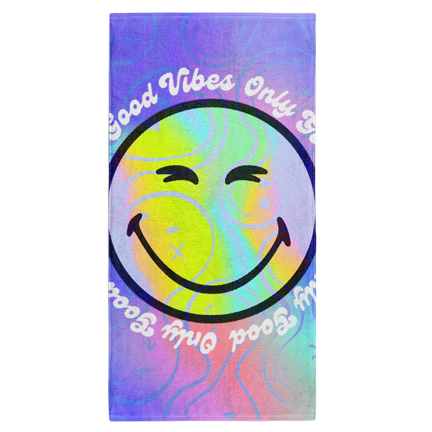 Microfiber Towel - Smiley World Vibes