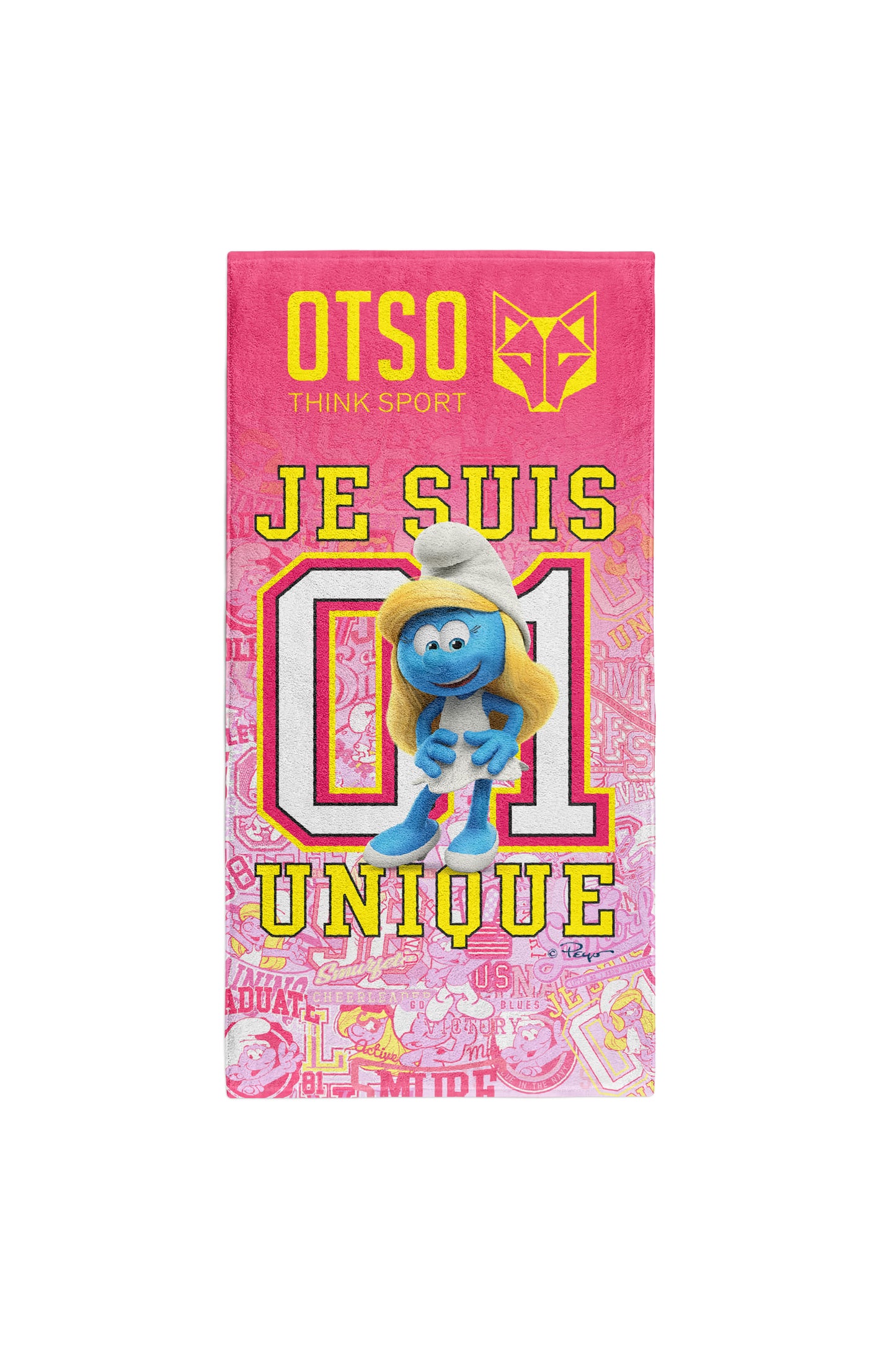 Serviette en microfibre - Smurf Hugs