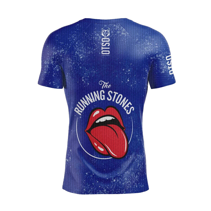 Samarreta màniga curta home - Running Stones Blue