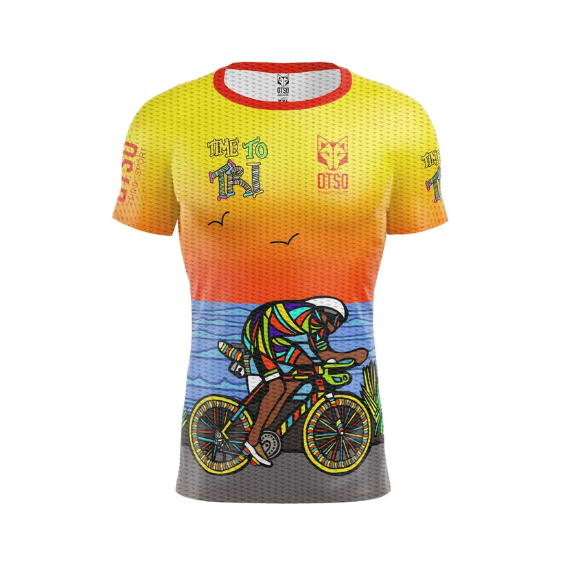 Short sleeve t-shirt for men - Time to Tri Bike