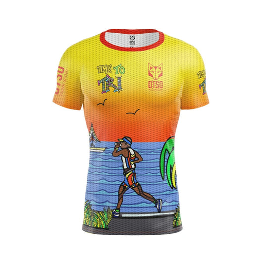 Short sleeve t-shirt for men - Time to Tri Run