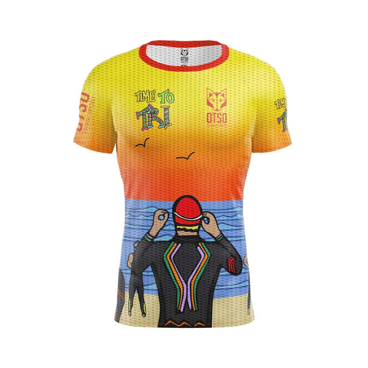 Camiseta masculina de manga curta - Time to Tri Swim