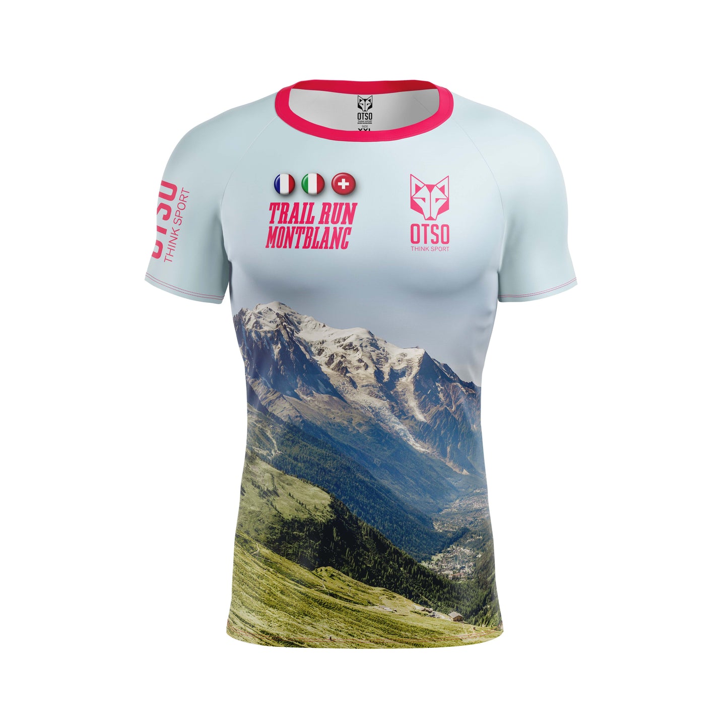Camiseta masculina de manga curta - Trail Run Montblanc 2025 (Outlet)