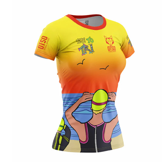 Women's short sleeve t-shirt - Time to Tri Swim