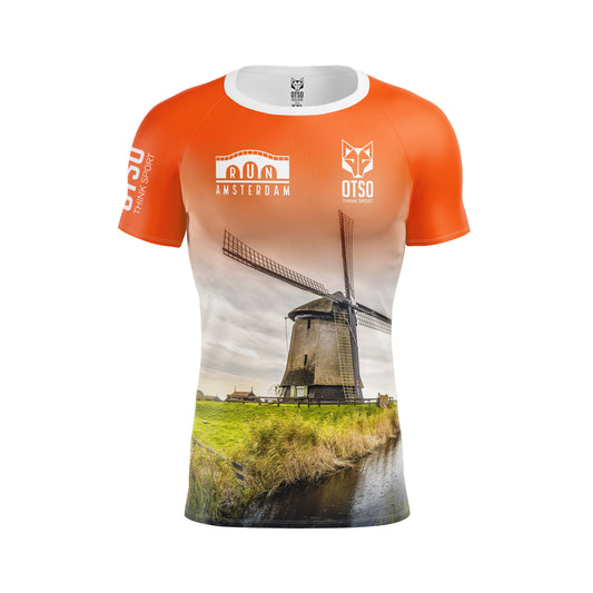 Camiseta manga corta hombre - Run Ámsterdam 2024 (Outlet)