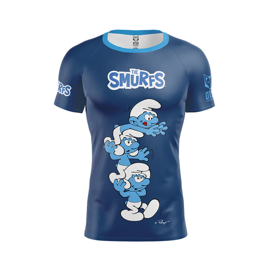 Men's Short Sleeve Shirt Smurf Tower