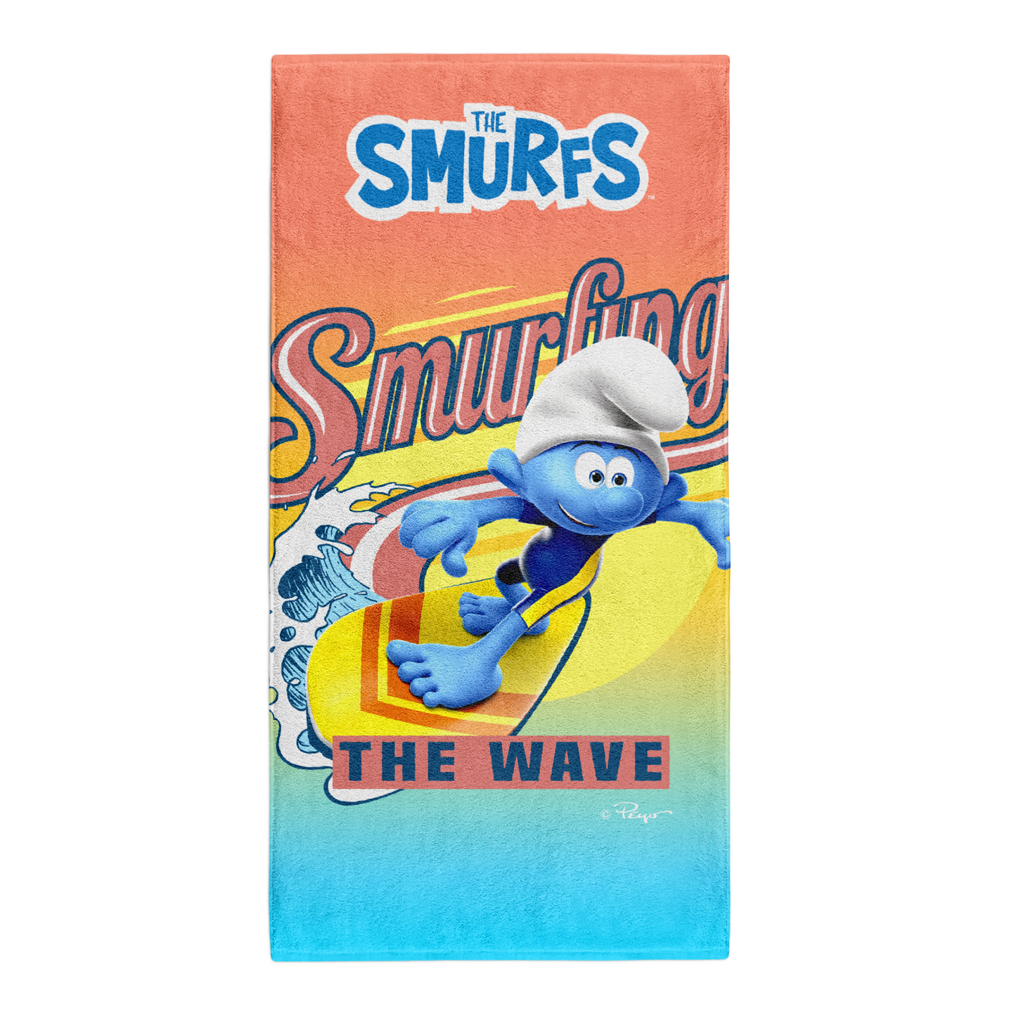 Microfiber Towel - Smurfs Smurfing Men