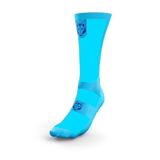 Socks Ultralight High Cut Fluo Blue