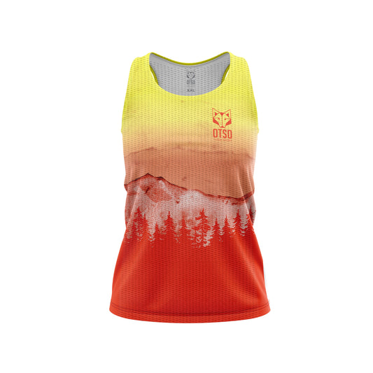 Camiseta sin mangas mujer - Orange Forest